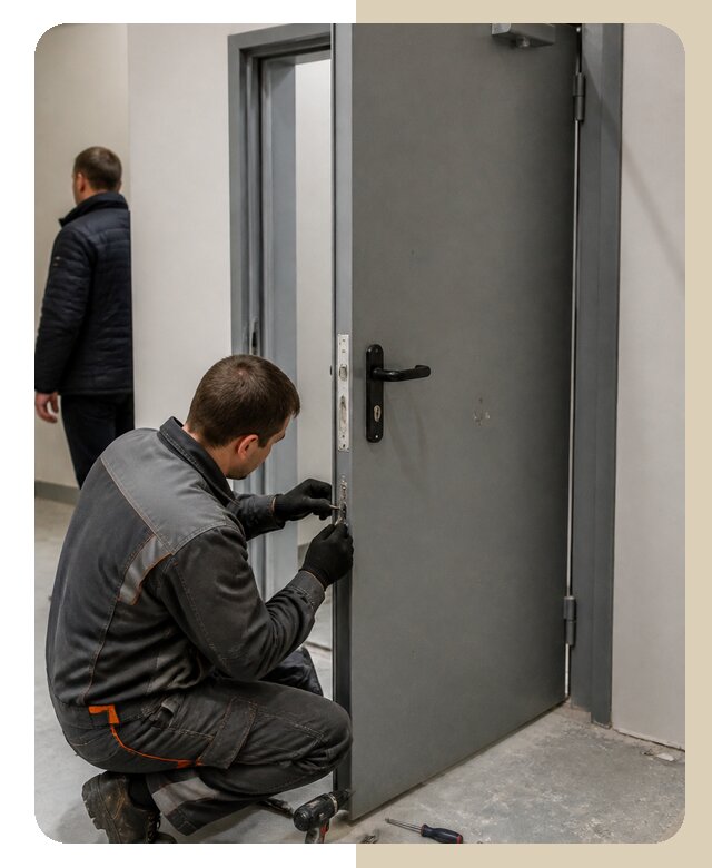 Ремонт противопожарной двери в Луховицах по цене 6724 р. | Дверной