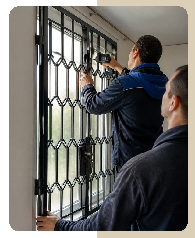 Установка распашных решеток в Луховицах цена от 6724 р. | Дверной